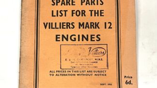 MK 12 Parts Book And Operating Instructions