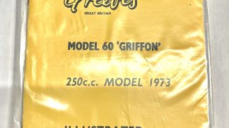 GREEVES Model 60 ''GRIFFON'' Parts Book (GMC225)