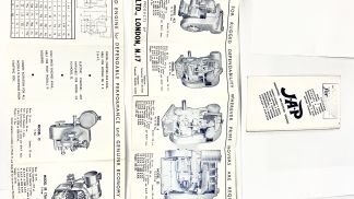 JAP INDUSTRIAL Sales Leaflet With Engine Spec