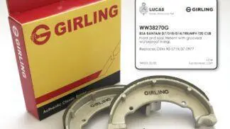 Bsa Bantam / Triumph Tiger Cub Brake Shoes Girling
