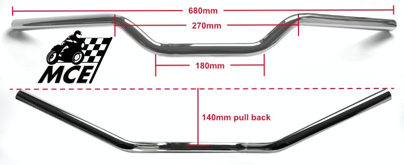 7/8'' Universal Chrome Handlebar