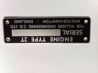 2T Engine ID Plate