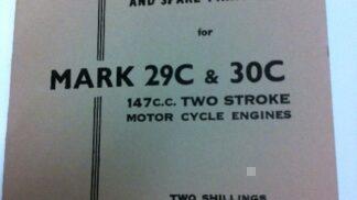 29C / 30C Parts Book / Operating Instructions