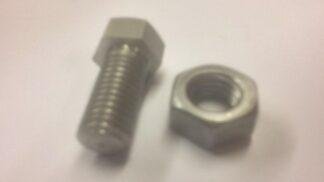 British hub sprocket fixing bolt+nut reduced hex 5/16 BSF