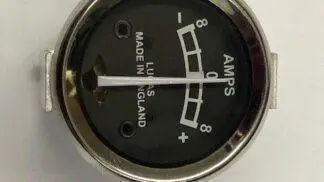 Black face 8-0-8 ammeter (Genuine Lucas)