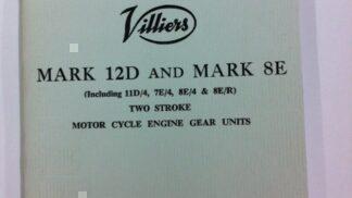 12D / 7E / 8E Parts & Operating Instructions Book