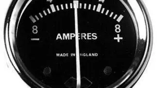 Black Face Ammeter 8-0-8