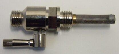 Petrol Tap lever Type 1/4 x 1/4 Nickel Finish