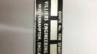 Starmaker / Stormer ID Plate.