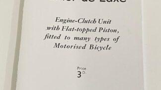 Junior de luxe (JDL) workshop manual