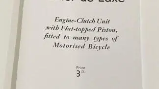 Junior de luxe (JDL) workshop manual