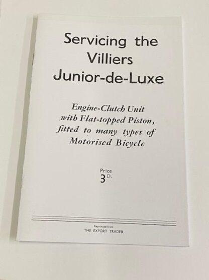 Junior de luxe (JDL) workshop manual